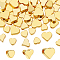 60Pcs 3 Styles Brass Spacer Beads, Long-Lasting Plated, Real 18K Gold Plated, Heart, 4.5~6x5~7x2.5~3mm, Hole: 1.2~1.6mm, 20pcs/style