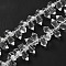 Transparent Glass Beads Strands, Bullet, Clear, 11x5mm, Hole: 1mm, about 100pcs/strand, 18.11''(46cm)