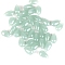 5Pcs Transparent Glass Beads, Top Drilled, Teardrop, Medium Aquamarine, 14x8mm, Hole: 1mm, about 5pcs/bag, 1bag/set