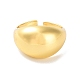 Простое латунное открытое кольцо-манжета RJEW-E292-10G-2