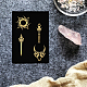 Никелевые декоративные наклейки DIY-WH0450-137-6