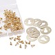 SUPERFINDINGS 60Sets Iron Frame Accessories FIND-FH0003-18-1
