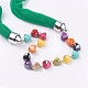 Simple Design Women's Beaded Cloth Scarf Necklaces NJEW-I067-08E-2