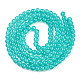 Chapelets de perles en verre peint DGLA-Q023-8mm-DB24-3