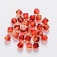 Two Tone Transparent Spray Painted Acrylic Beads ACRP-T005-26H-1