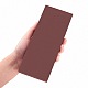 プラスチックパンチングパッド  パンチ穴あけ工具  diyレザークラフトツール  長方形  暗赤色  20x8x2.1~2.3cm TOOL-WH0119-56-3