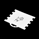 ペーパーヘアタイディスプレイカード  ジュエリーブレスレットディスプレイカード  手形のある長方形  ホワイトスモーク  9.2x10.5x0.05cm  穴：26x9mm CDIS-M005-29-4