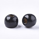Perles en bois naturel teint WOOD-Q006-10mm-14-LF-2