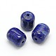 Natural Lapis Lazuli Barrel Beads G-O084-C-04-1