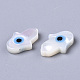 Perlas de concha de nácar de concha blanca natural SSHEL-N034-57A-2
