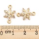Brass Pave Clear Cubic Zirconia Connector Charms KK-Q789-10G-3