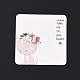 Carte quadrate per fermagli per capelli in carta DIY-B061-01B-03-3