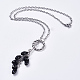Iron Cable Chains Lariat Necklaces NJEW-JN01672-2