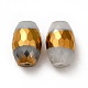 Perle di vetro placcate opache EGLA-H003-02G-05-2