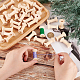 Olycraft 40 Stück Holzspulen 4 cm unfertige leere Garnspule Mini-Holzspulen leere Holzspulen natürliche Drahtwebspulen für Kunst-DIY-Holzprojekte Drahtweben TOOL-OC0001-64-3
