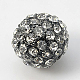 Abalorios de Diamante de imitación de la aleación RB-A034-10mm-A01B-1