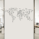 SUPERDANT World Map Wall Decals Abstract Geometric Wall Decor 3D Map Wall Stickers DIY Decor Art Decals for Home Bedroom Living Room Office Decoration DIY-WH0377-094-6