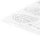 クリアシリコンスタンプと炭素鋼カッティングダイセット  DIYスクラップブッキング用  装飾的なフォトアルバム  カード作り  スタンプシート  花柄  スタンプ：13.5x10.5x0.3cm;カッティングダイステンシル：9.9x9.3x0.07cm  2個/セット DIY-F105-05-4
