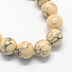 Chapelets de perles en turquoise synthétique teintée TURQ-R032-8mm-XSS06-2