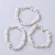 Natural White Moonstone Stretch Bracelets BJEW-JB03681-09-1