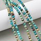 Нити бусин из окрашенного натурального регалита/императорской яшмы/морского осадка яшмы G-B124-C05-02-5