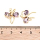 Латунные микро проложить кубического циркония подвески KK-P271-05G-A-3