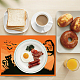 Rectangle with Halloween Themed Pattern Cotton Linen Cloth Table Mat AJEW-WH0196-007-6