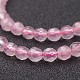 Chapelets de perles en quartz rose naturel X-G-G099-F4mm-15-3
