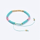 Bracelets de perles tressées réglables BJEW-JB05098-3