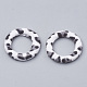 Cloth Fabric Covered Linking Rings WOVE-N009-06E-1