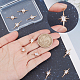 Beebeecraft 10Pcs/Box Zirconia Star Charms 18K Gold Plated Brass Star Pendant Jewelry Making Findings for DIY Bracelet Necklace Earring Making KK-BBC0002-78-3