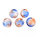Cuentas de globo de vidrio soplado hechas a mano transparentes X-GLAA-T012-33A-02-1