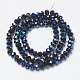 Electroplate Glass Beads Strands EGLA-A034-T6mm-I03-2