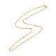 Figaro-Ketten-Halskette aus Messing für Frauen NJEW-P265-30G-2