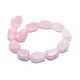 Granos naturales de abalorios de cuarzo rosa G-O178A-05-2