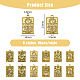 Dicosmétique 60 pièces 6 styles pendentifs en alliage de placage de rack FIND-DC0003-78-2