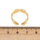 Латунные регулируемые манжеты для женщин RJEW-B132-02A-G-5