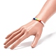 Set di braccialetti elastici con perline rotondi in acrilico a 2 colori per bambini BJEW-JB08555-02-5