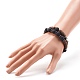 Natürliche KokosUnterlegscheibe Perlen Stretch Armbänder Set für Männer Frauen BJEW-JB06771-3