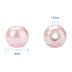 Perles rondes en verre teinté écologique HY-BC0001-6mm-WH007-3
