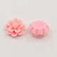 Pink Resin Carnation Flower Cabochons for Mother's Day Jewelry X-CRES-J008-06-2