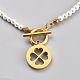 304 Stainless Steel Pendant Necklaces NJEW-B0001-01G-2