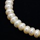 Klasse eine natürliche kultivierte Süßwasserperle Perlen Stränge PEAR-L001-C-12-01-2