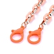 Personalisierte Halsketten aus Acryl und CCB-Kunststoffkabel NJEW-JN02824-06-2