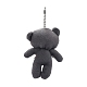 Pp coton mini animal jouets en peluche ours pendentif décoration HJEW-C002-03B-2