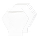 Benecreatアクリルライトボード  六角  透明  15x15x0.2cm DIY-BC0001-31-1