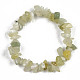 Bracelets extensibles en perles de jade naturel à puce unisexe BJEW-S143-50-2