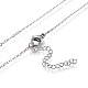 304 Stainless Steel Pendant Necklaces NJEW-F274-03P-B-3