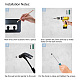 Support de mur d'affichage de support de cintre de médaille de fer de mode&nbsp;ODIS-WH0069-005-4