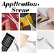 SUNNYCLUE 2Pcs 2 Styles Stainless Steel Embroidery Scissors & Imitation Leather Sheath Tools TOOL-SC0001-36-7